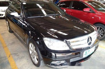 Black Mercedes-Benz C200 2007 Automatic Gasoline for sale 