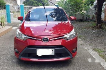 Red Toyota Vios 2014 Manual Gasoline for sale 