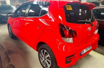 Red Toyota Wigo 2019 for sale in Quezon City