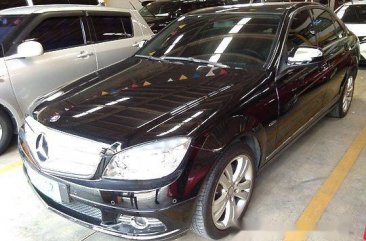 Black Mercedes-Benz C200 2007 Automatic Gasoline for sale 