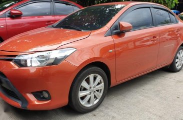 Orange Toyota Vios 2017 for sale in Quezon City