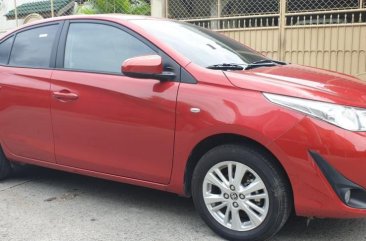 Sell Red 2018 Toyota Vios at 10000 km in Quezon City