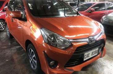 Orange Toyota Wigo 2017 at 8800 km for sale