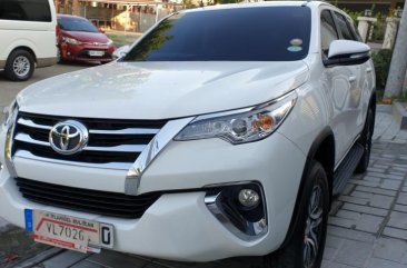 White Toyota Fortuner 2017 Automatic Diesel for sale in Quezon City