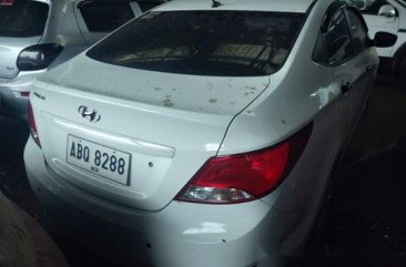 Selling White Hyundai Accent 2015 Manual Gasoline at 48000 km in Makati