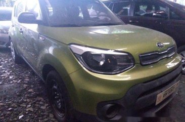 Selling Green Kia Soul 2018 Manual Diesel at 13000 km in Makati
