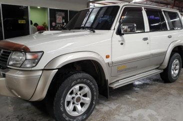 White Nissan Patrol 2002 Automatic Diesel for sale in Quezon City