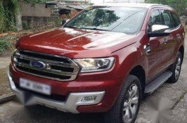 Red Ford Everest 2016 at 30000 km for sale