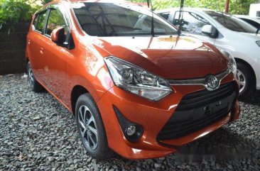 Orange Toyota Wigo 2018 Manual Gasoline for sale