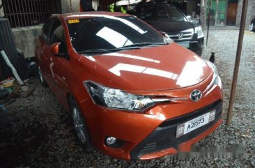 Orange Toyota Vios 2018 Manual Gasoline for sale