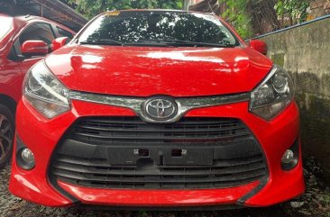 Red Toyota Wigo 2019 for sale in Quezon City