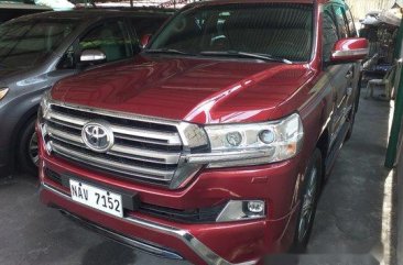 Selling Red Toyota Land Cruiser 2017 Automatic Diesel in Manila