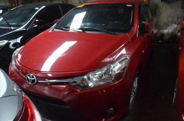 Red Toyota Vios 2017 Manual Gasoline for sale 