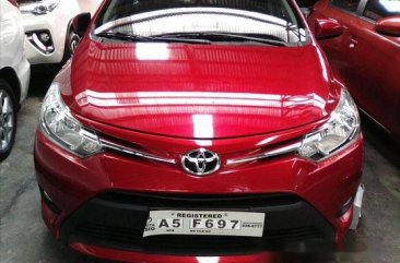 Red Toyota Vios 2018 Manual Gasoline for sale