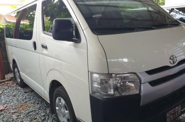 Selling White Toyota Hiace 2019 Manual Diesel at 2790 km in Quezon City