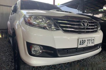 White Toyota Fortuner 2016 Manual Diesel for sale in Quezon City