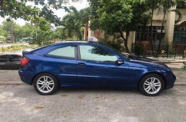 Blue Mercedes-Benz C200 2002 for sale Automatic