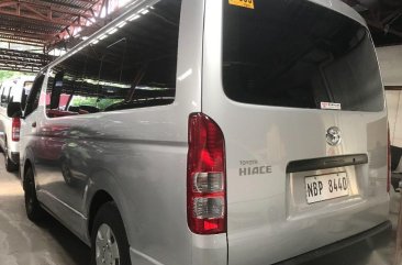 Sell Silver 2019 Toyota Hiace Manual Diesel at 10000 km in Quezon City