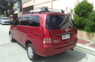 Selling Red Toyota Innova 2008 Manual Gasoline in Quezon City