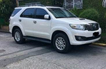 Pearl White Toyota Fortuner 2014 for sale in Pasay