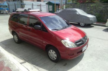 Selling Red Toyota Innova 2008 Manual Gasoline in Quezon City