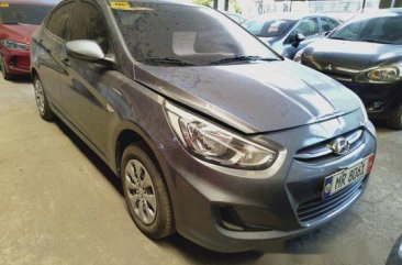 Sell Grey 2017 Hyundai Accent Manual Gasoline at 34000 km in Makati