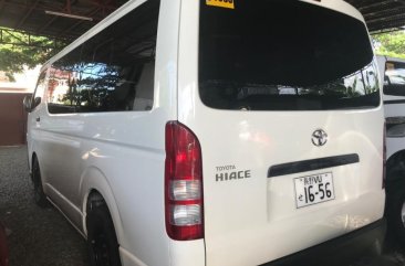 Selling White Toyota Hiace 2017 Manual Diesel in Quezon City