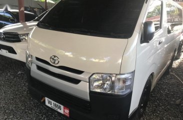 Selling White Toyota Hiace 2017 Manual Diesel in Quezon City