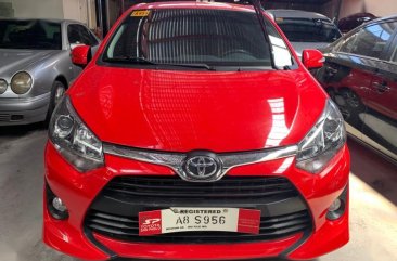 Red Toyota Wigo 2019 for sale in Quezon City