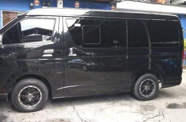 Black Toyota Hiace 2015 Automatic Diesel for sale in Parañaque