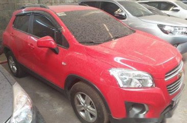 Red Chevrolet Trax 2017 at 13000 km for sale