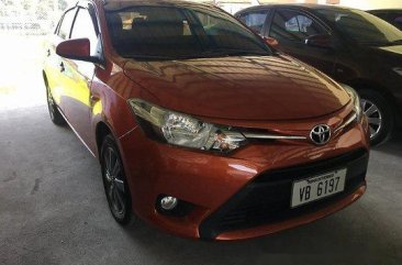 Orange Toyota Vios 2016 Manual Gasoline for sale