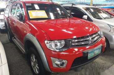 Red Mitsubishi Strada 2013 at 79025 km for sale in Quezon City