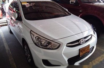 White Hyundai Accent 2016 Manual Gasoline for sale in Marikina