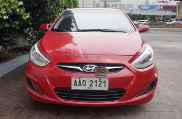 Selling Red Hyundai Accent 2014 Hatchback Automatic Diesel in Manila