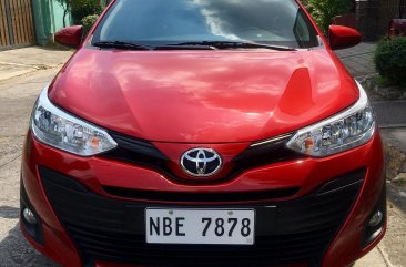 Red Toyota Vios 2018 Sedan Automatic Gasoline for sale in Manila