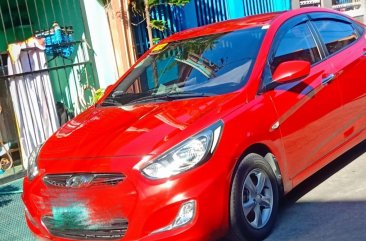 Selling Red Hyundai Accent 2013 Sedan in Marikina