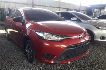 Red Toyota Vios 2017 Manual for sale in Quezon City