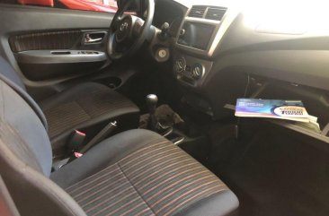 Red Toyota Wigo 2018 for sale in Quezon City