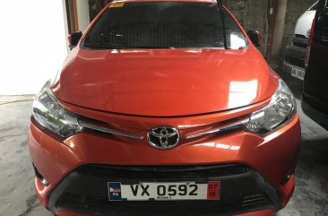 Orange Toyota Vios 2017 for sale in Quezon City