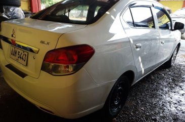 White Mitsubishi Mirage G4 2014 at 38000 km for sale