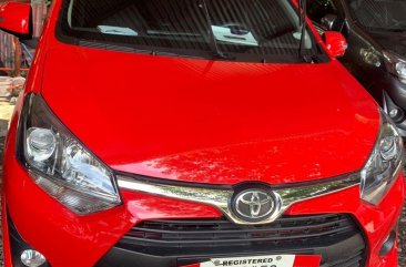 Red Toyota Wigo 2019 for sale in Quezon City