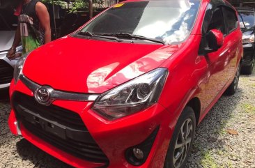 Red Toyota Wigo 2019 for sale in Quezon City 