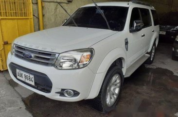 Sell White 2014 Ford Everest Automatic Diesel at 88000 km 