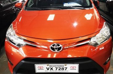 Orange Toyota Vios 2017 Sedan for sale in Manila 