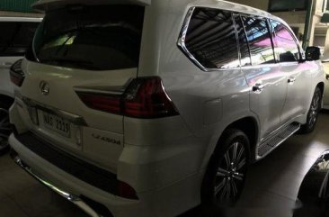 White Lexus Lx 2017 Automatic Diesel for sale