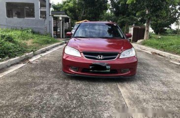 Selling Red Honda Civic 2004 Automatic Gasoline