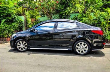 Black Hyundai Accent 2013 Automatic Gasoline for sale 