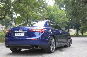 Blue Maserati Ghibli 2015 for sale in Quezon City 