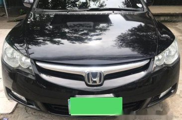 Selling Black Honda Civic 2008 at 92000 km